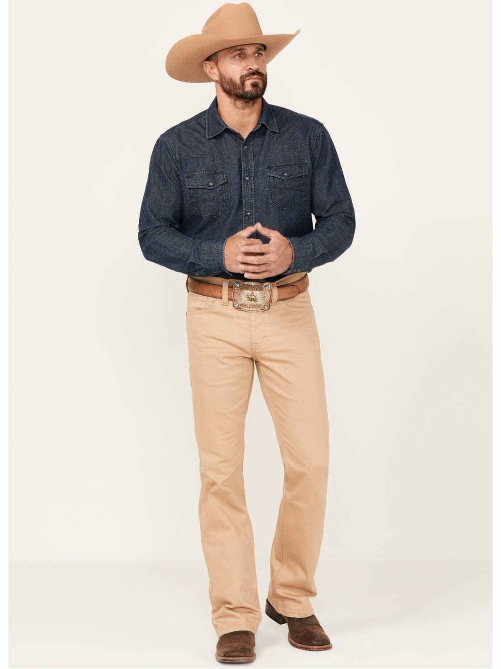 Cody James Bootcut Pants in Tan - Classic Everyday Fit